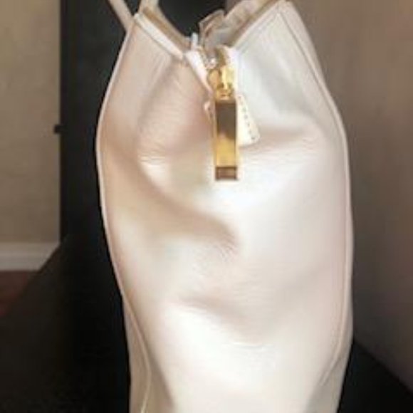 White leather satchel - Picture 3 of 5